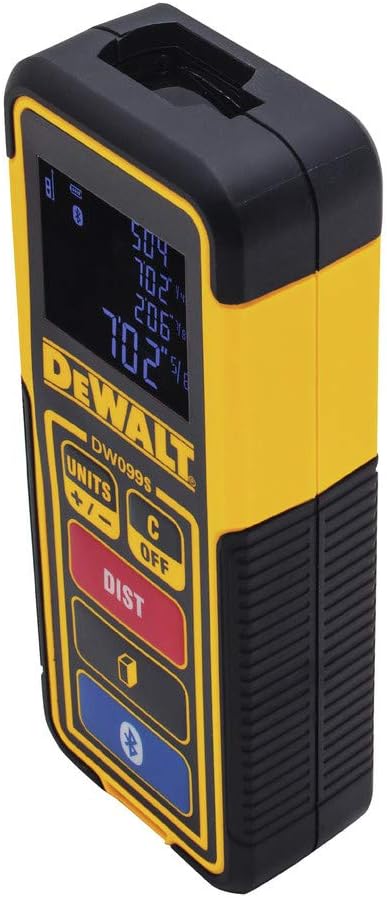 DEWALT Laser Measure Tool/Distance Meter, 100-Feet with Bluetooth (DW099S)