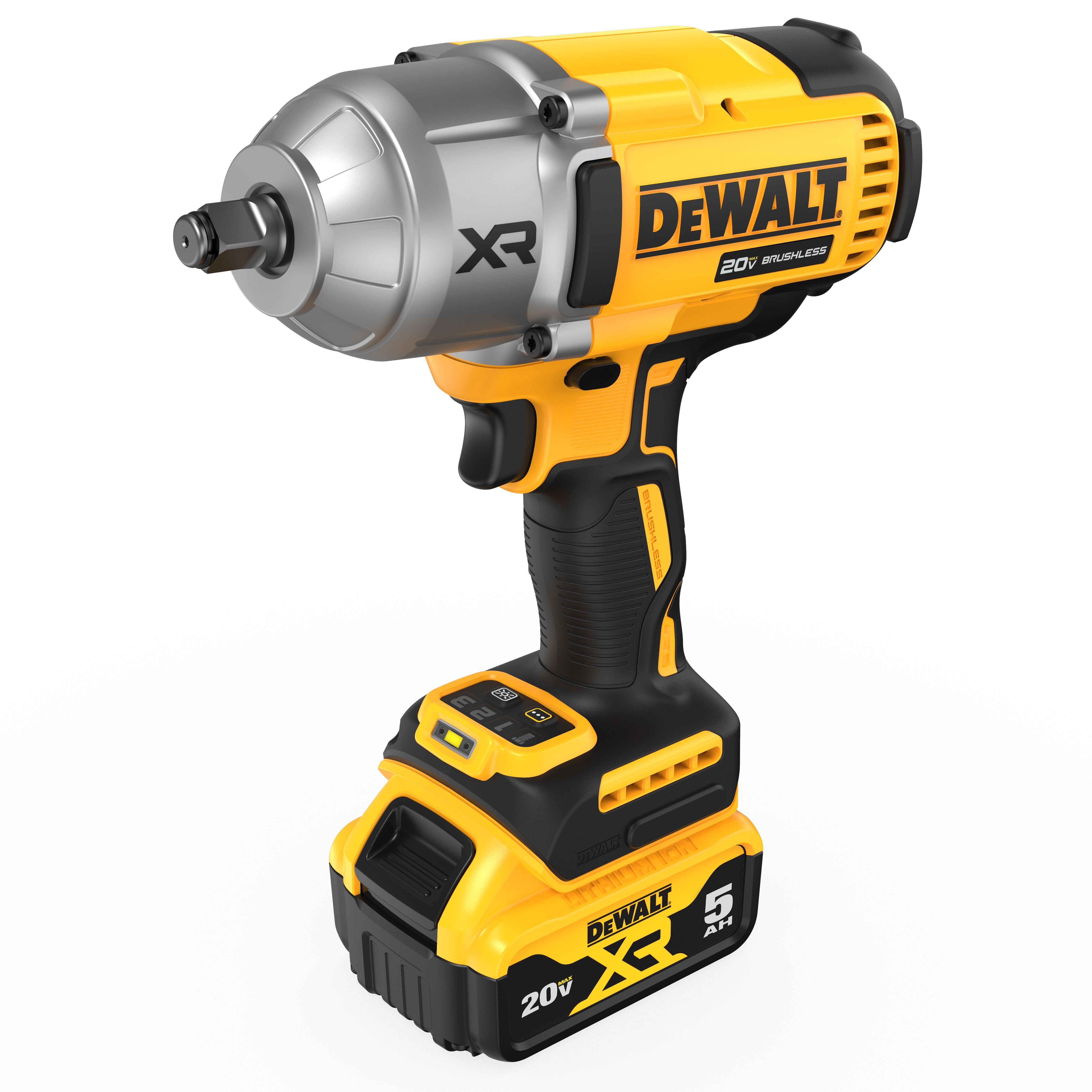 DEWALT 20V MAX Cordless Impact Wrench, 12 Impact Gun, High Torque with Hog Ring Anvil, Tool Only (DCF900)