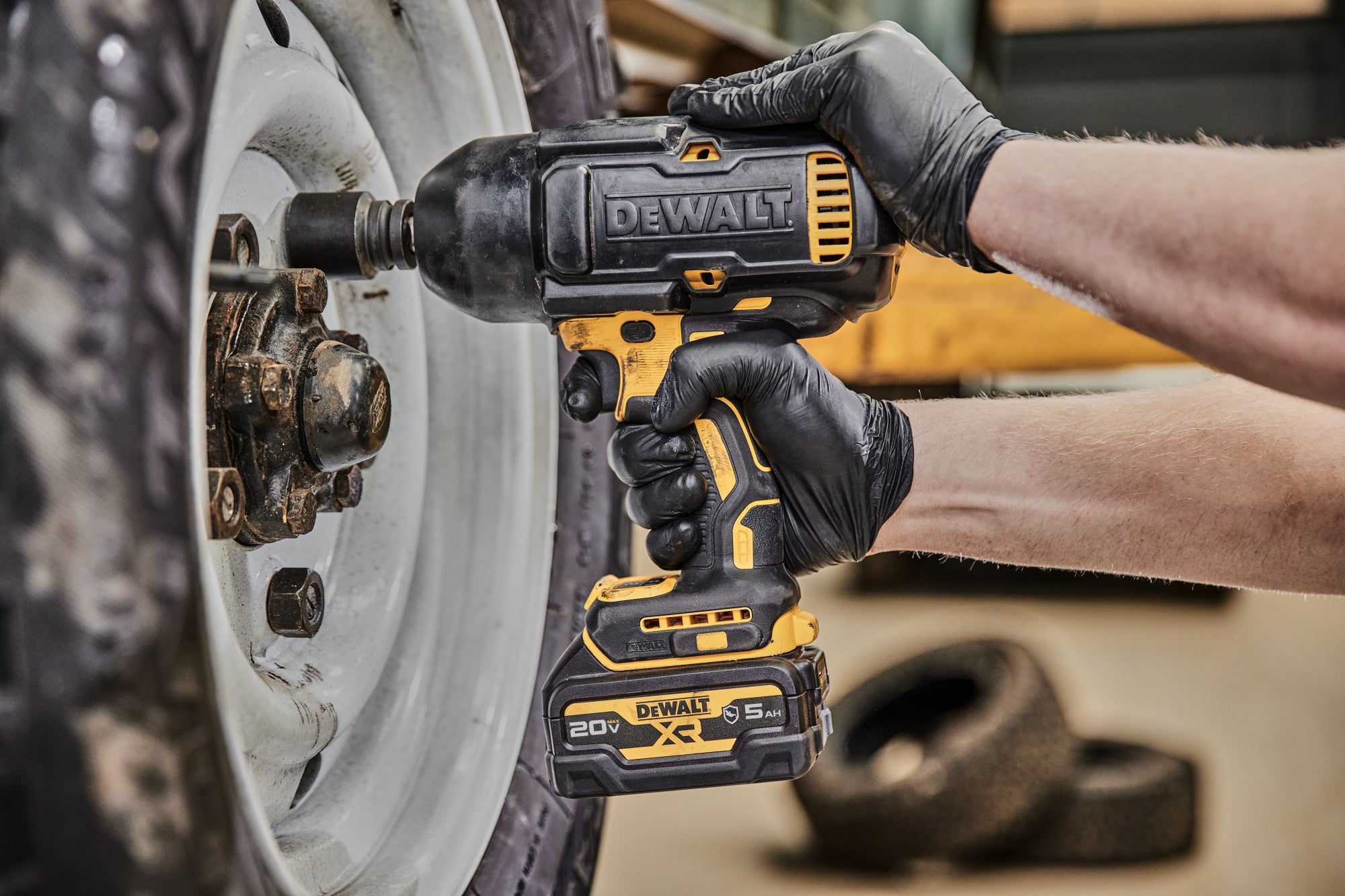 DEWALT 20V MAX Cordless Impact Wrench, 12 Impact Gun, High Torque with Hog Ring Anvil, Tool Only (DCF900)