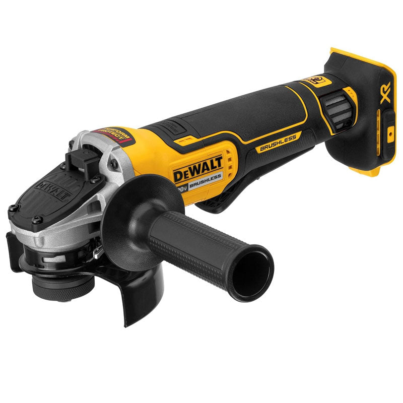 DEWALT 20V MAX Angle Grinder Tool Cordless Brushless, 4 12 Inch, with Paddle Switch and Kickback Brake, Tool Only (DCG413B)