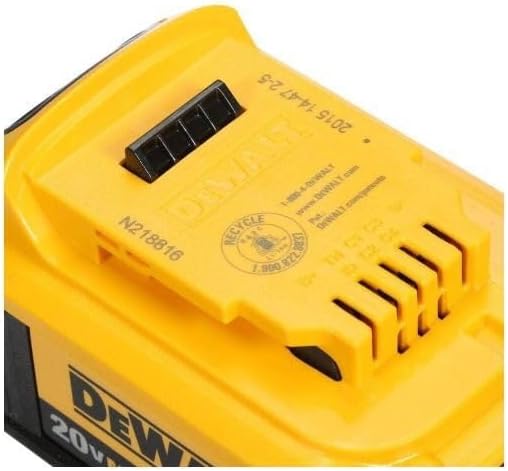 DEWALT 20V MAX Lithium Ion Battery, 2 Ah and 4 Ah, 4-Pack, Fuel Gauge LED Charge Indicators (DCB324-4)