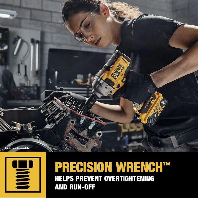 DEWALT 20V MAX Cordless Impact Wrench, 12 Impact Gun, High Torque with Hog Ring Anvil, Tool Only (DCF900)