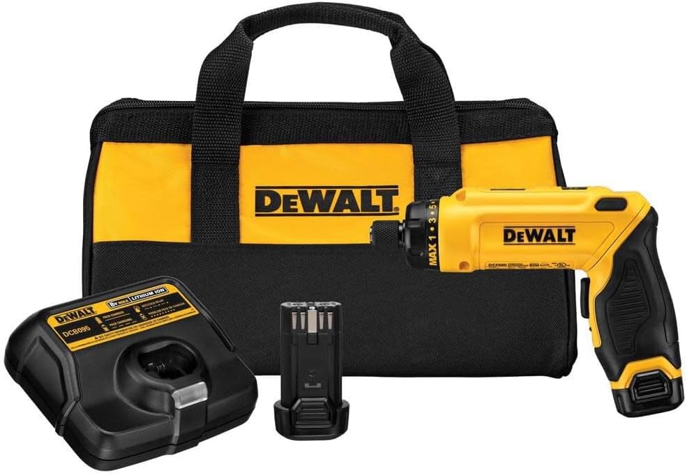 DEWALT Cordless Screwdriver USB Rechargeable with FLEXDRIVE Control and Screwdriver Bit Set, Electric Screwdriver Cordless with LED Light (DWHT66719)