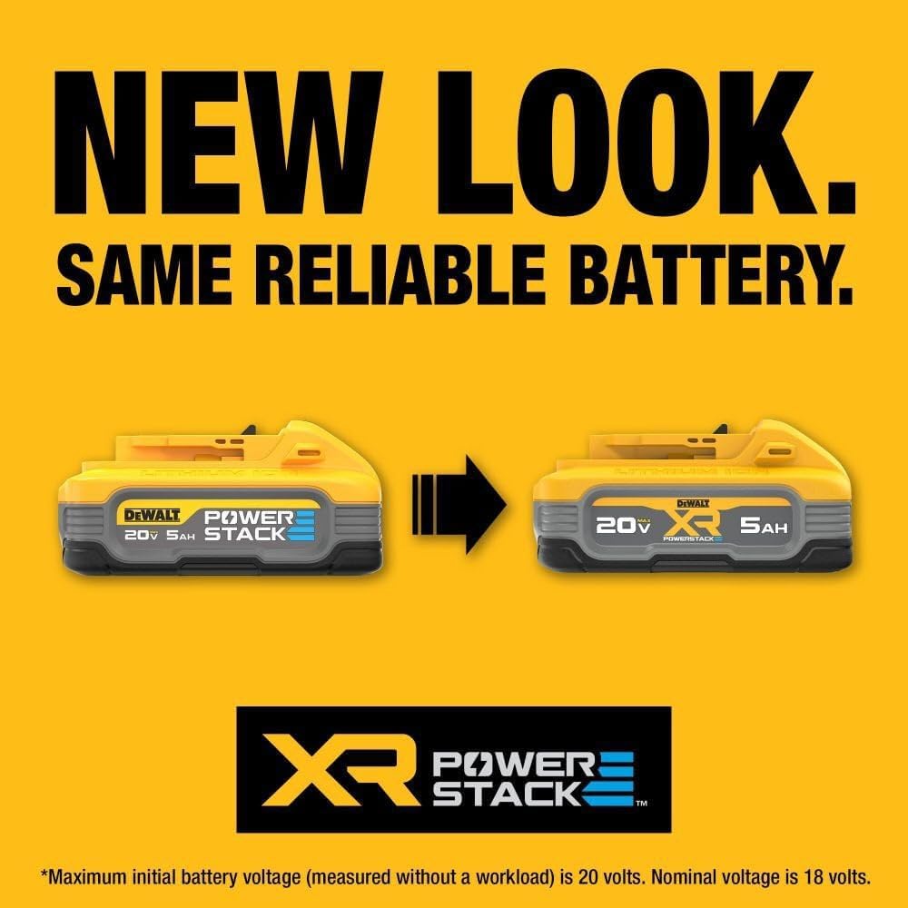 DEWALT 20V MAX XR POWERSTACK 5 Ah Lithium Ion Battery