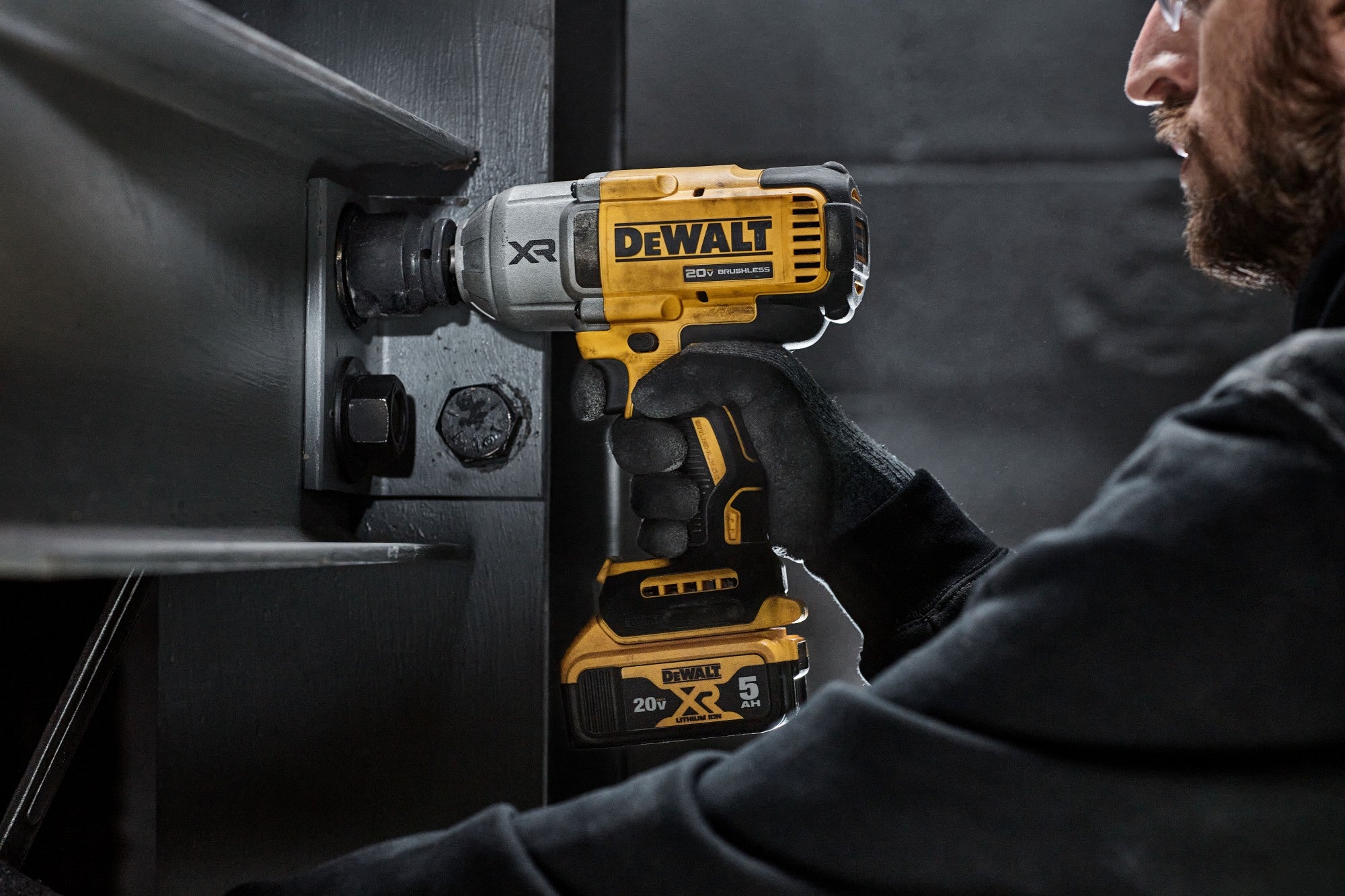 DEWALT 20V MAX Cordless Impact Wrench, 12 Impact Gun, High Torque with Hog Ring Anvil, Tool Only (DCF900)